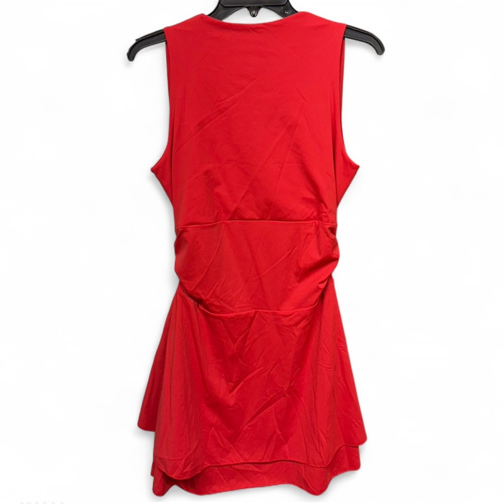 Kaximil Red Sleeveless Cowl Neck Ruched Bodycon Dress - Size XL - Picture 9 of 9